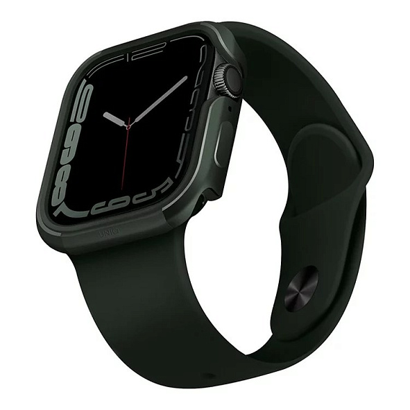 Чехол металлический Uniq Valencia для Apple Watch 45/44 мм (Зеленый)