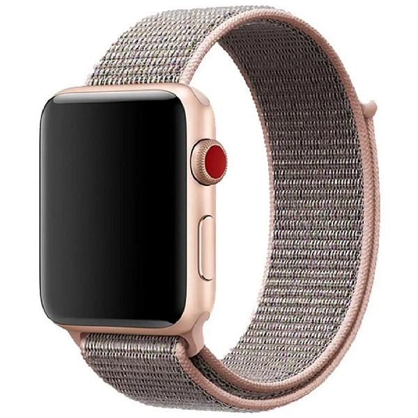 Ремешок для Apple Watch 38/40/41/42 нейлоновый Neylon (Розовый)
