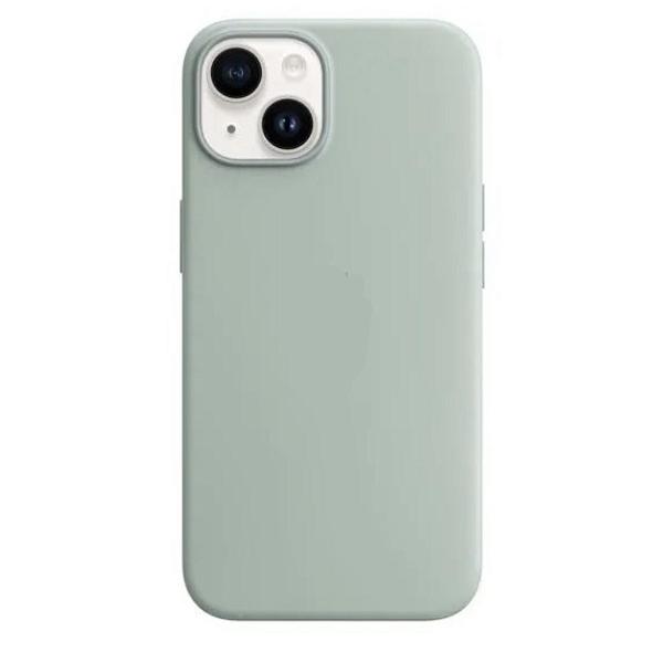 Силиконовый чехол Solid для 14 Plus Magsafe (Мятный)