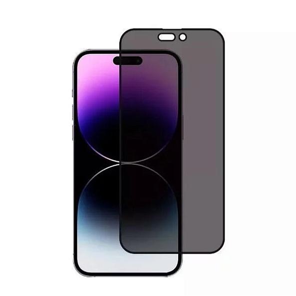 Защитное стекло противоударное для iPhone 14 Pro Full Privacy (Антишпион)